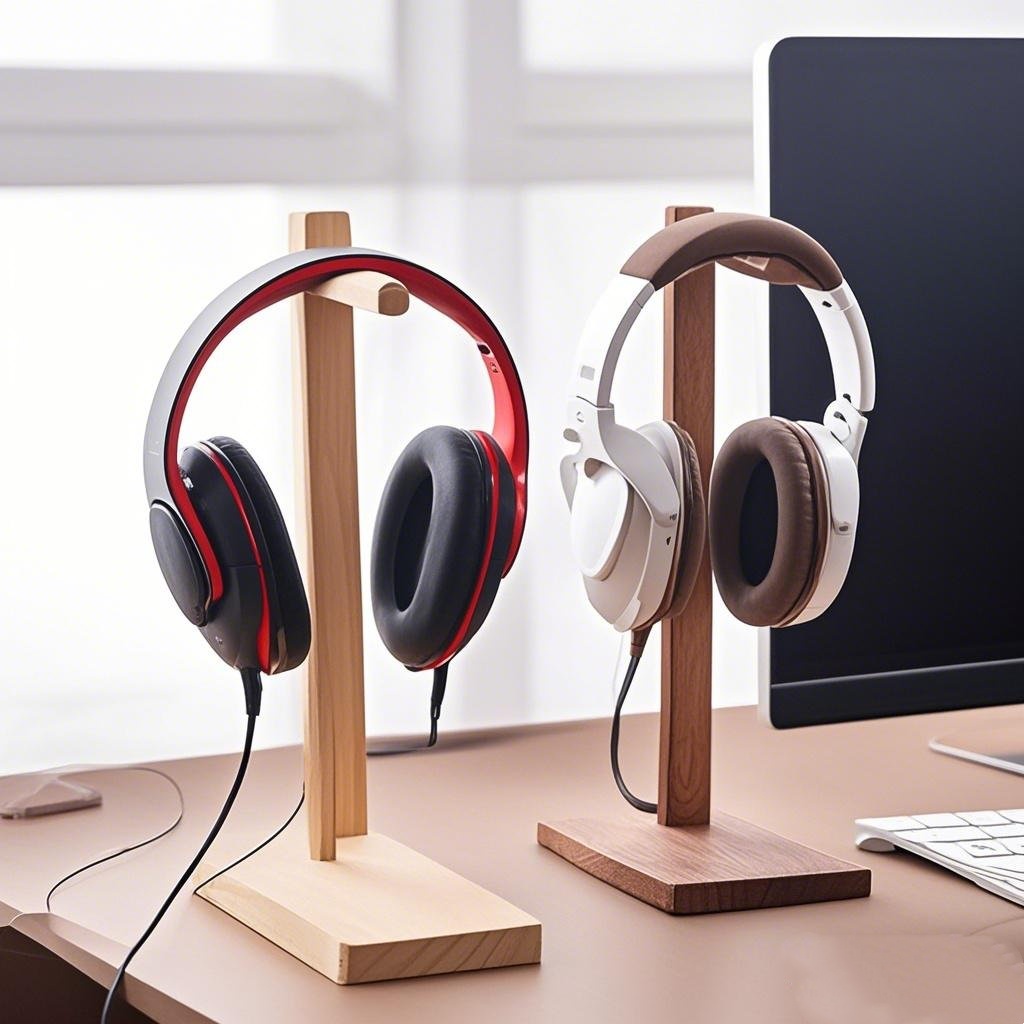 Esports Gaming Headphones - الخشب سماعة حامل سماعة رف شاشة