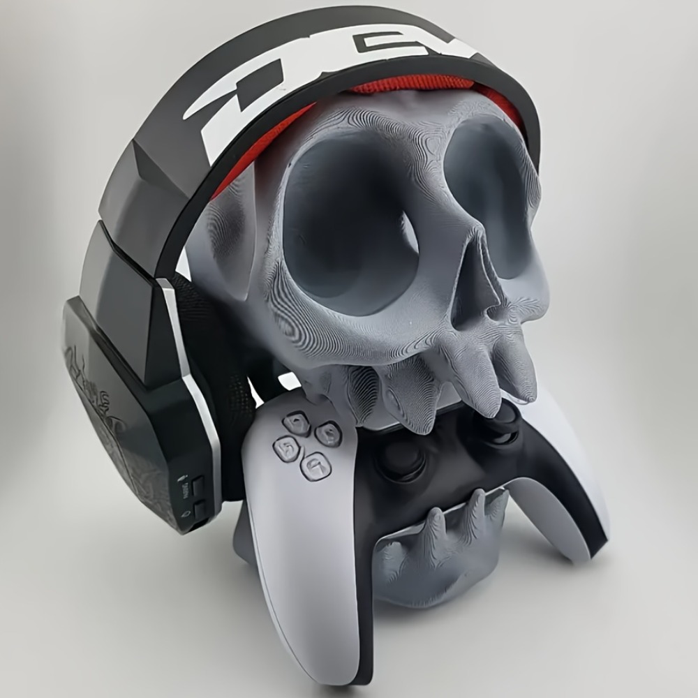Esports Gaming Headphones - حامل تحكم على شكل جمجمة وحامل
