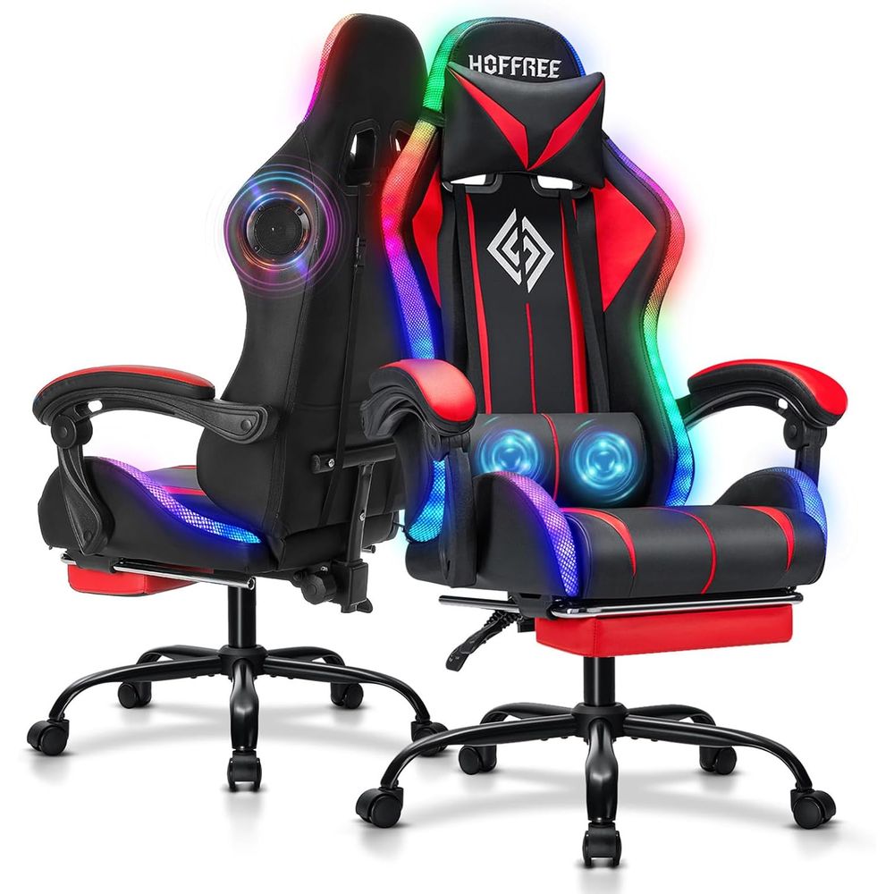 Video Gaming & Esports Usd Acc - كرسي ألعاب RGB مع سماعات بلوتوث