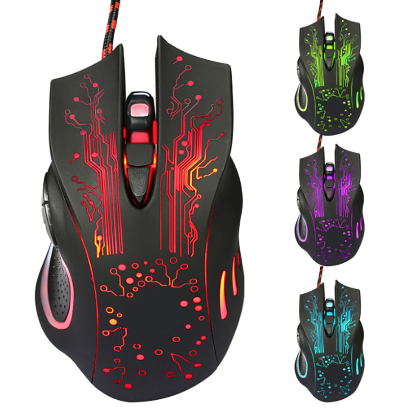 Esports Gaming World - ماوس ألعاب سلكي X9 بدقة 3200