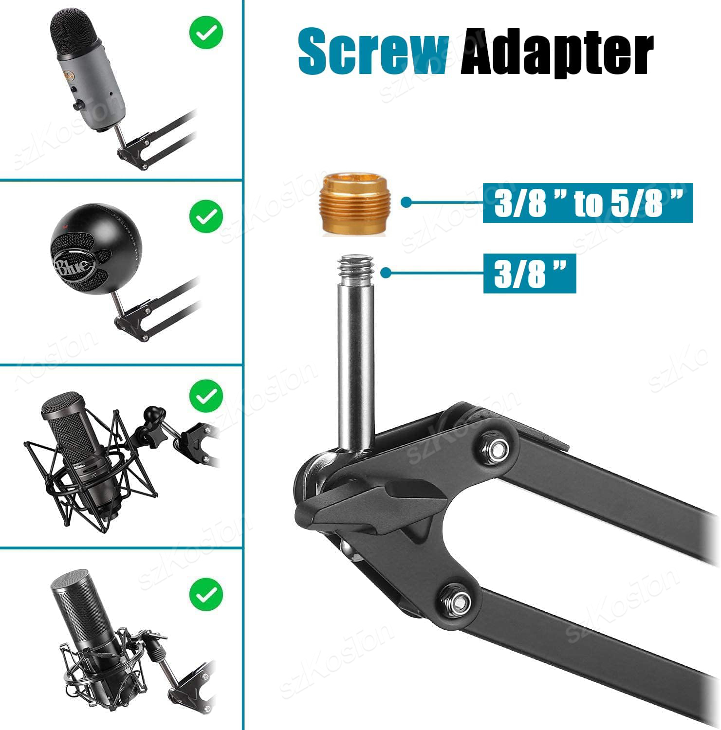 حامل ميكروفون ذراع مفصلي ، مكث - مراجعة Microphone Arm Boom وسعره