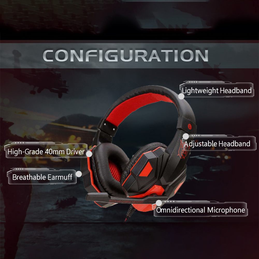 سماعات رأس سلكية للألعاب لجهاز - مراجعة Esports Gaming Headphones وسعره