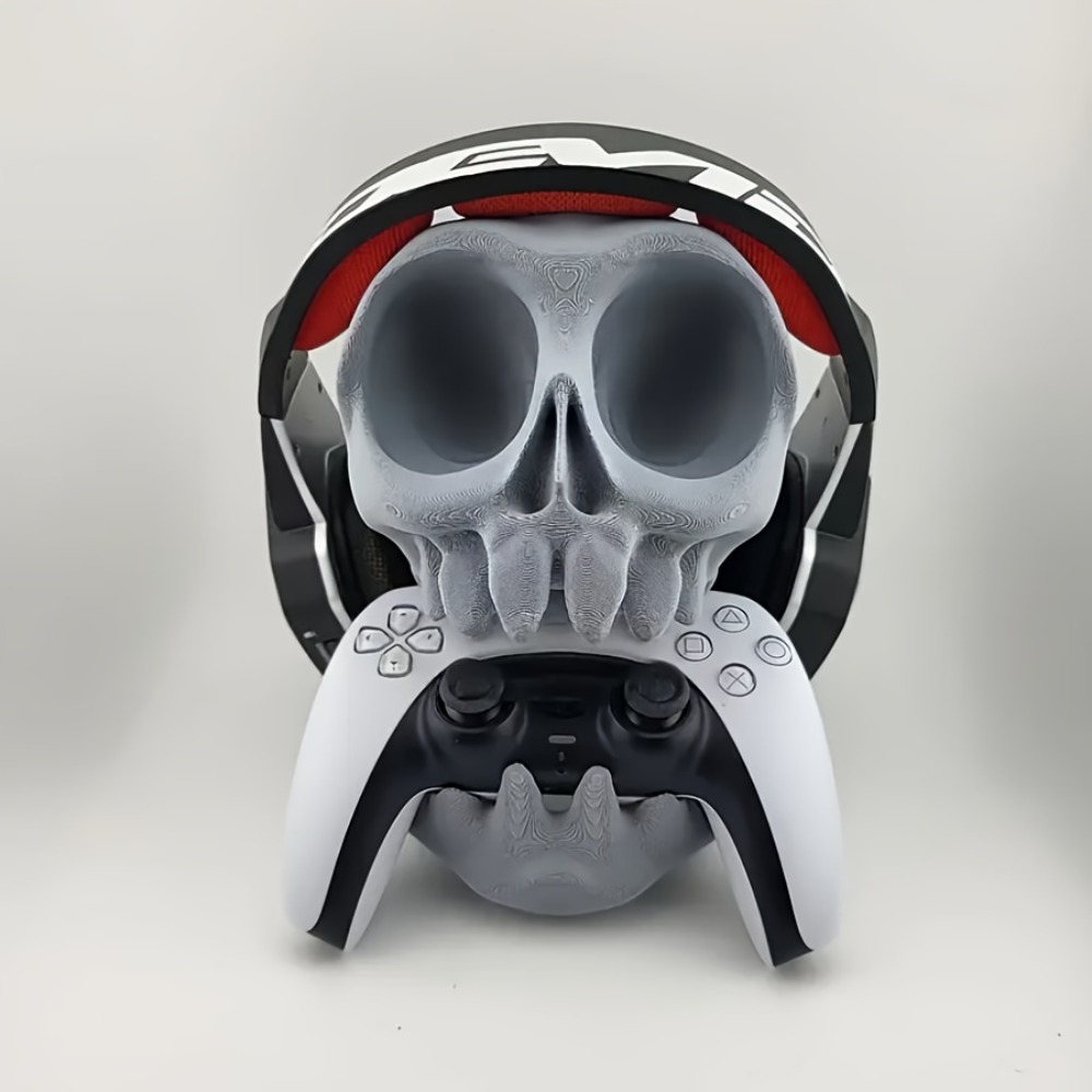 حامل تحكم على شكل جمجمة وحامل  - مراجعة Esports Gaming Headphones وسعره