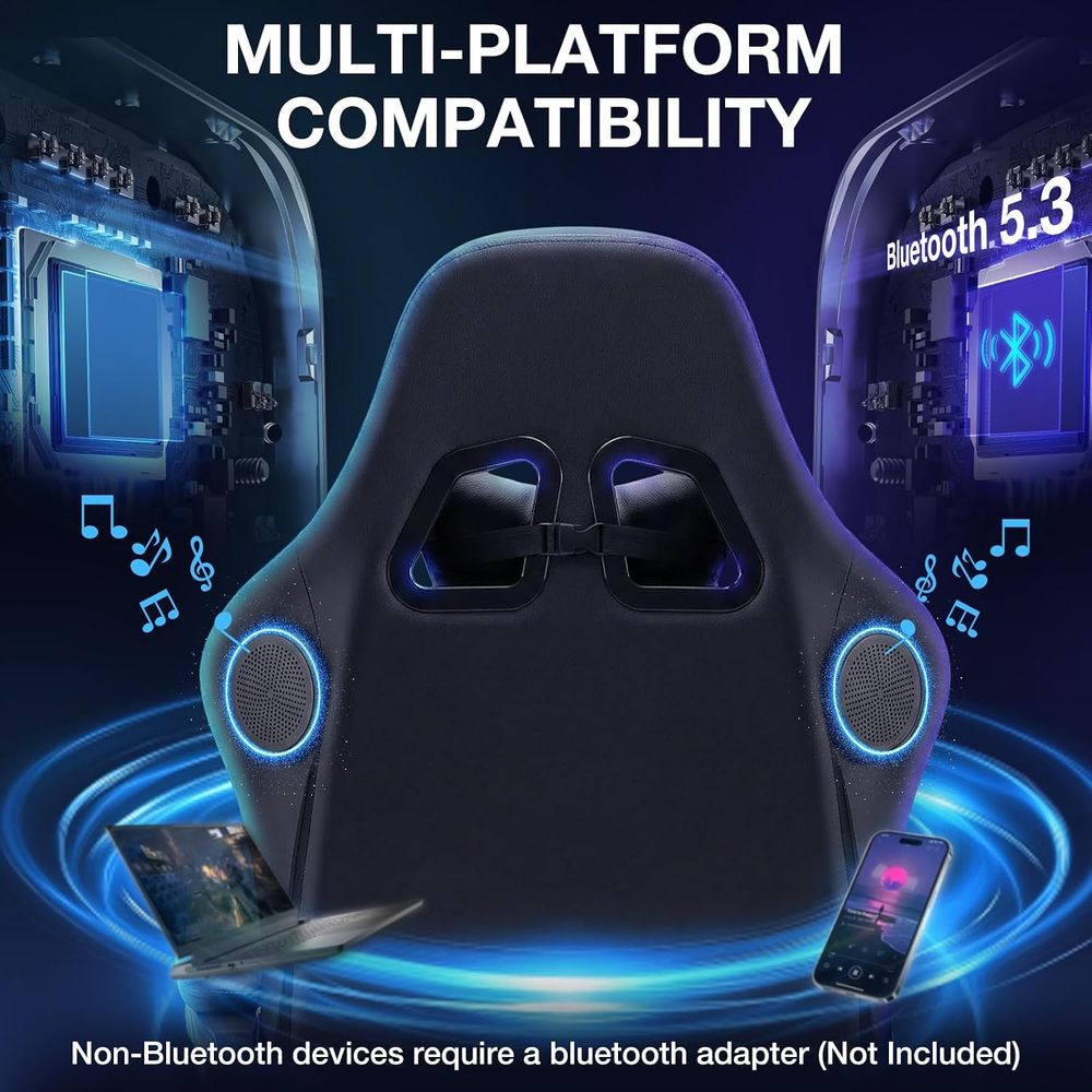 كرسي ألعاب RGB مع سماعات بلوتو - مراجعة Video Gaming & Esports Usd Acc وسعره
