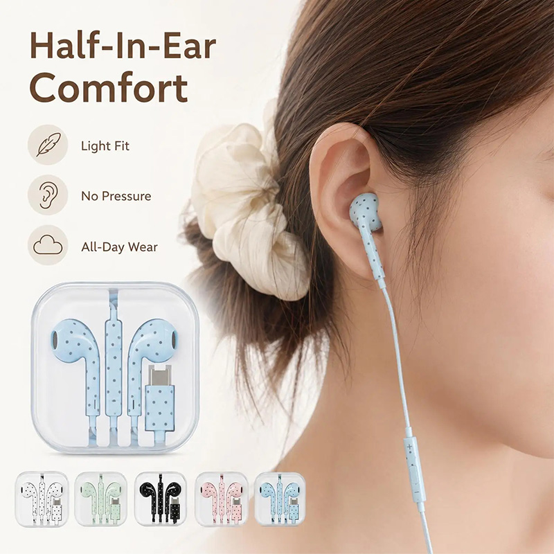 سماعات أذن لطيفة بنقاط البولكا - مراجعة Esports Gaming Earbuds وسعره