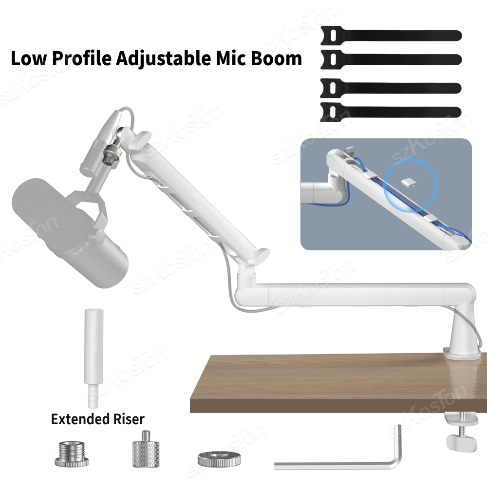 حامل ميكروفون منخفض قابل للتعد - مراجعة Microphone Arm Boom وسعره