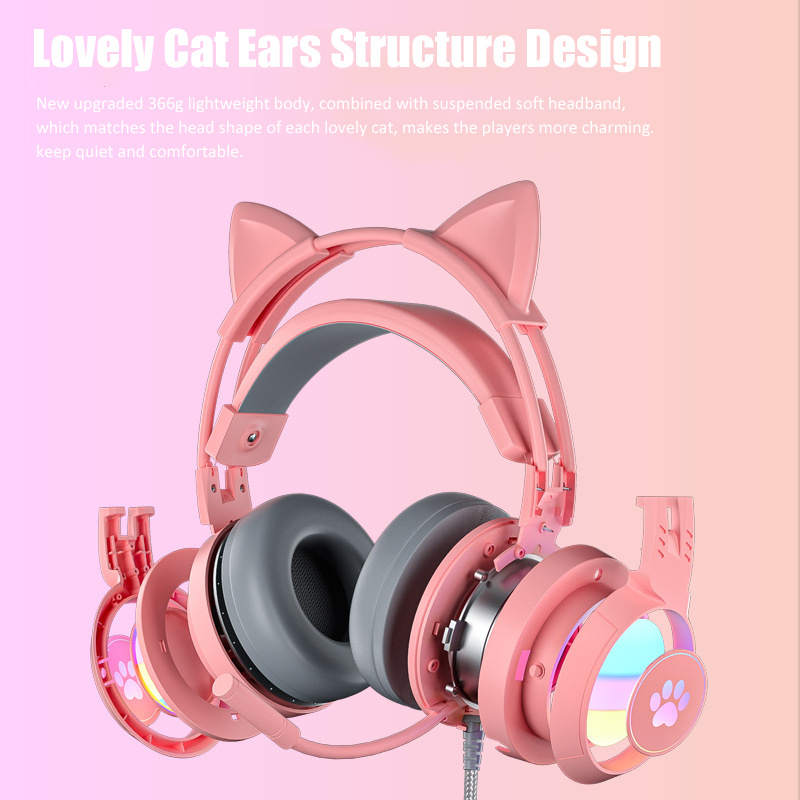 سماعات أذن القط اللطيفة مع ميك - مراجعة Esports Gaming Headphones وسعره