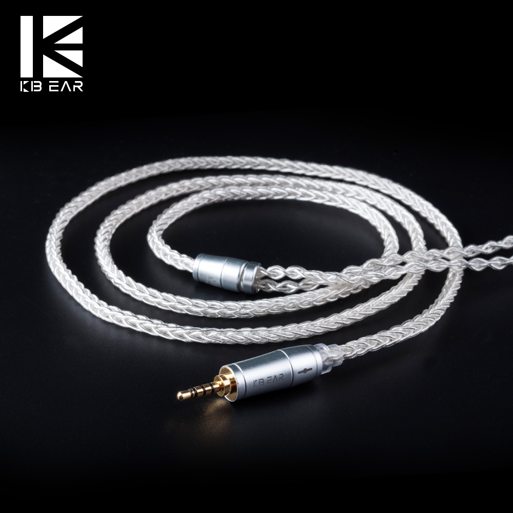 KBEAR 8 Core ترقية الفضة السلك - مراجعة Esports Gaming Earbuds وسعره