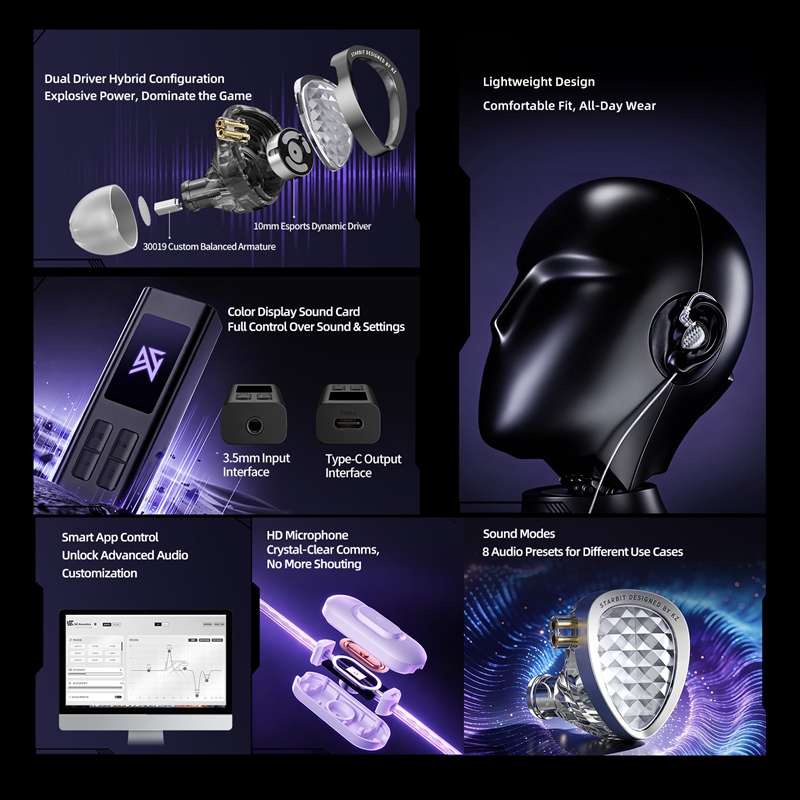 سماعات أذن سلكية للألعاب KZ St - مراجعة Esports Gaming Headphones وسعره