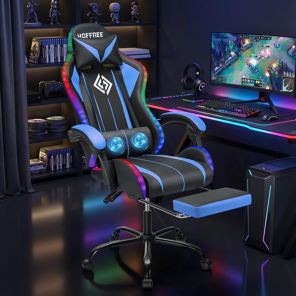 كرسي ألعاب LED مع خاصية التدلي - مراجعة Video Gaming & Esports Usd Acc وسعره
