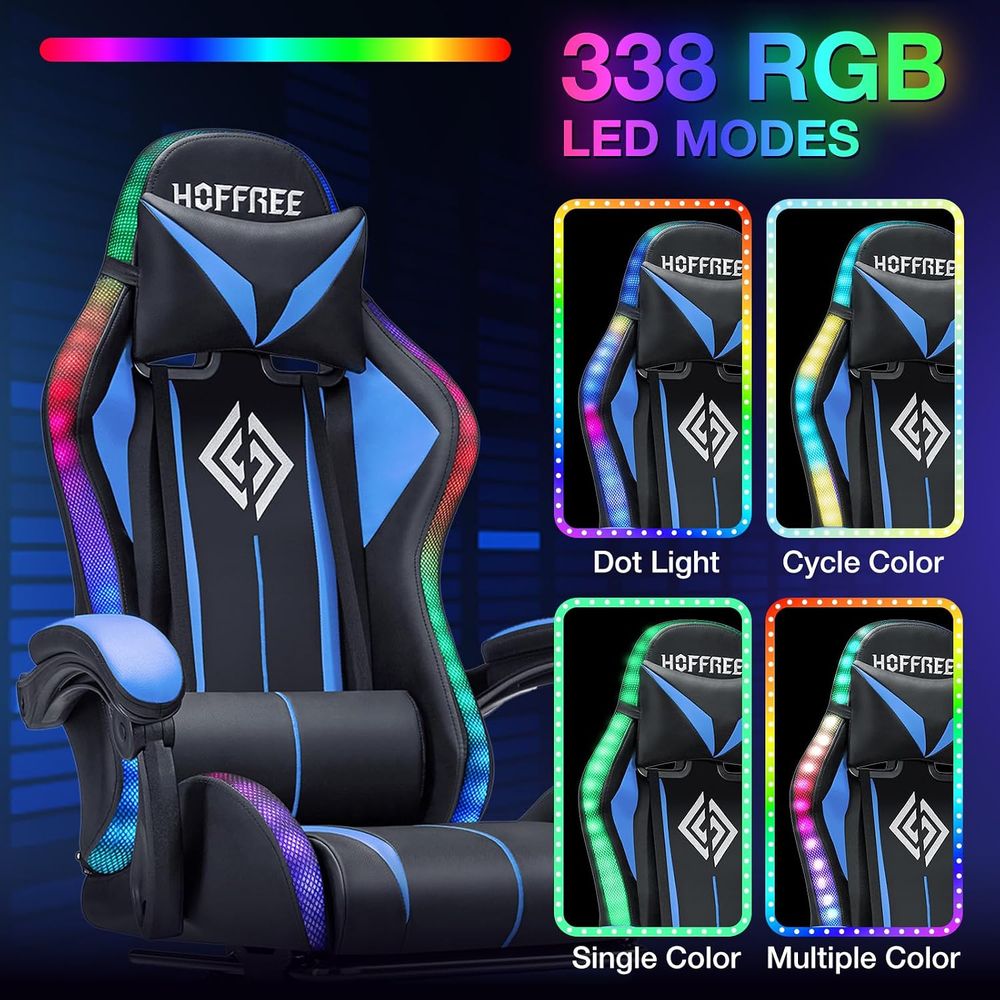 كرسي ألعاب LED مع خاصية التدلي - مراجعة Video Gaming & Esports Usd Acc وسعره