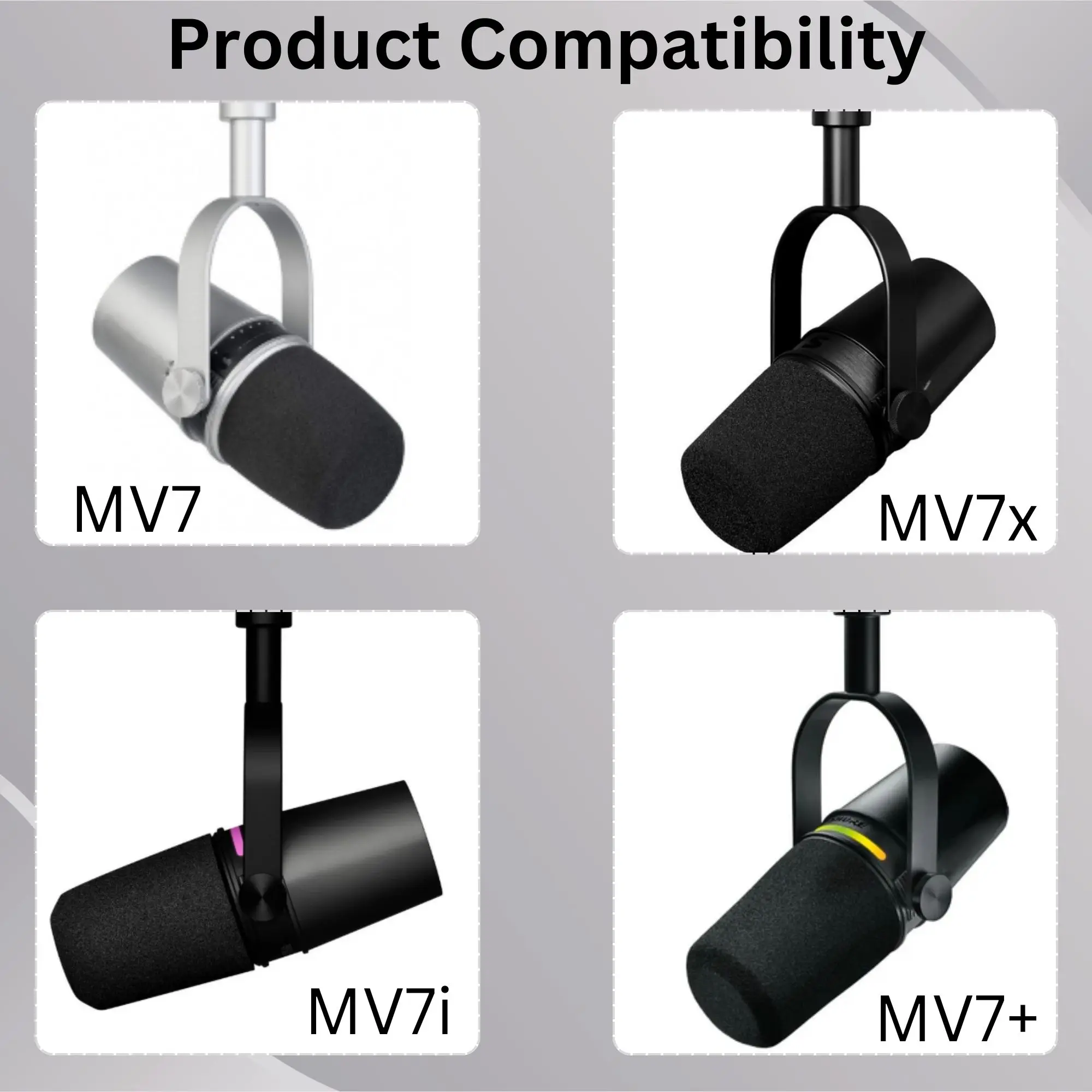 فلتر بوب رغوي MV7 سباركلي لـ S - مراجعة Microphone Arm Boom وسعره