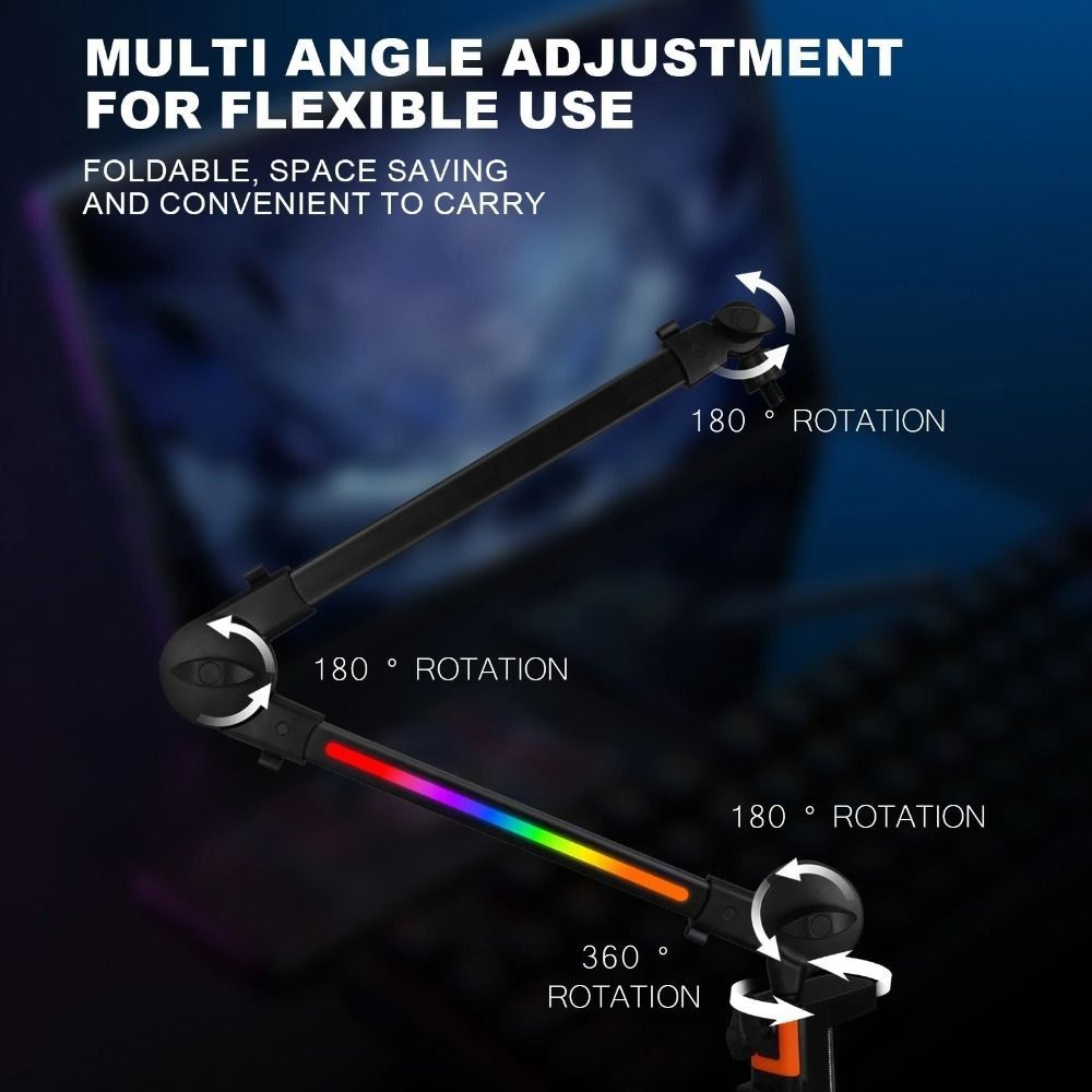 احترافي 360 °   حامل ميكروفون  - مراجعة Microphone Arm Boom وسعره